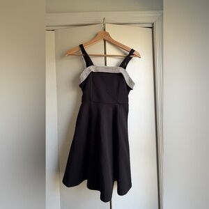 Speechless Black Dress with Silver Accents